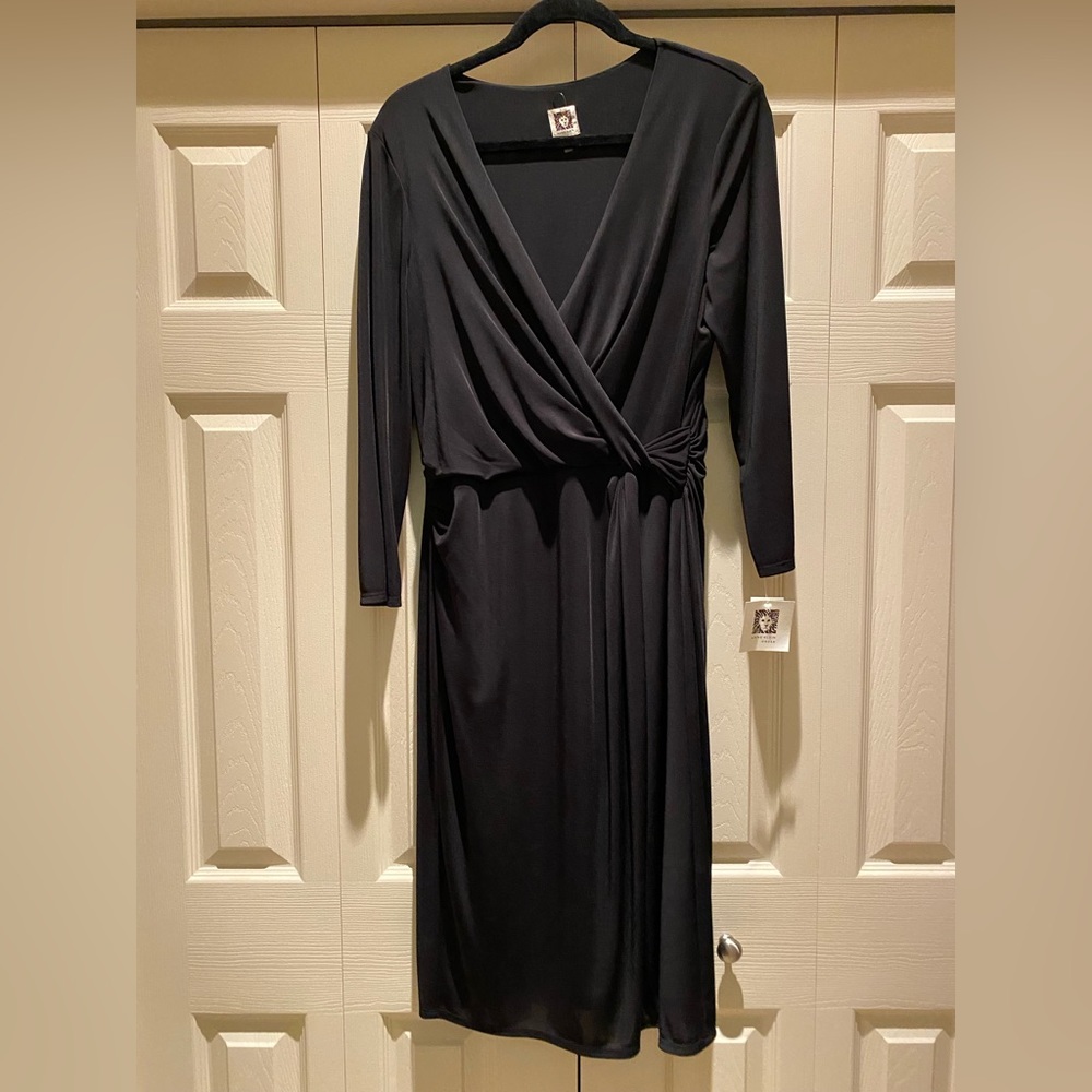Black Long Sleeve Anne Klein Dress